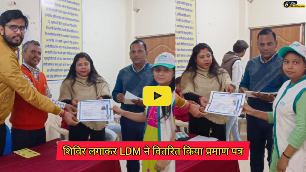 LDM distributed certificates by organizing camp