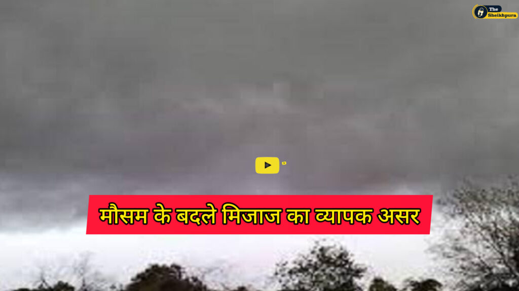 Sheikhpura weather: मौसम के बदले मिजाज का जिले में दूसरे दिन भी व्यापक असर